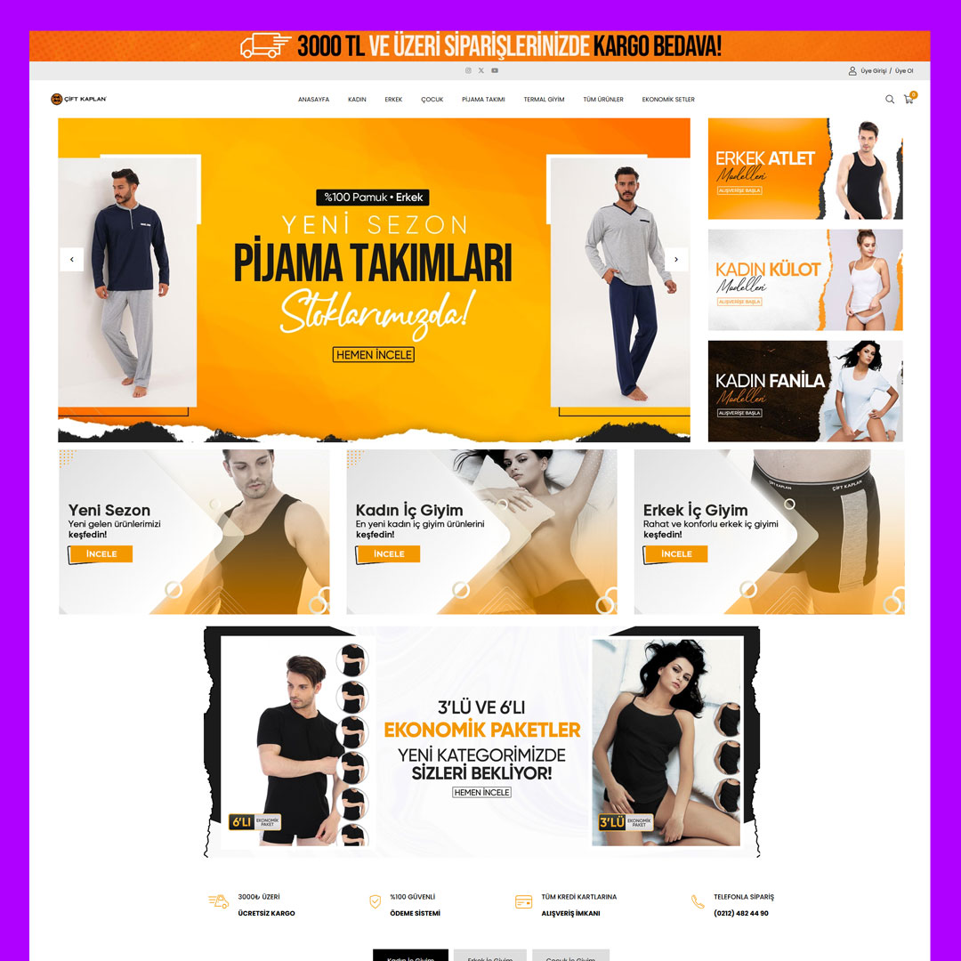 Çift Kaplan Web Sitesi